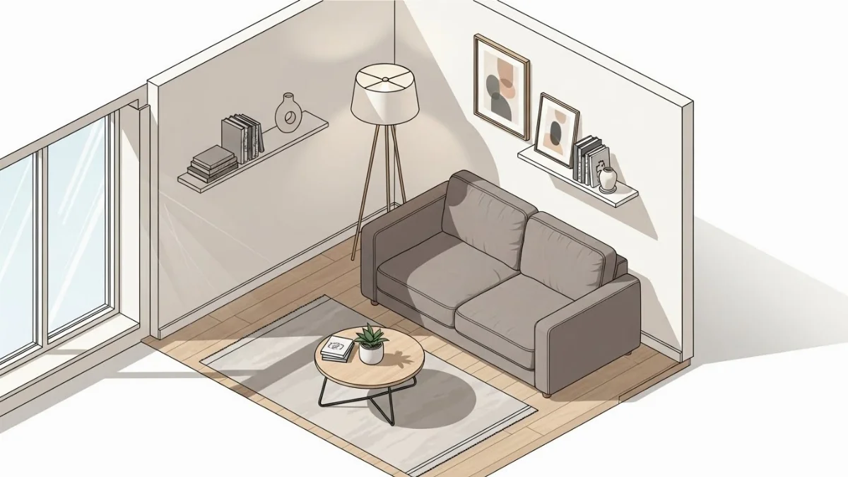 Sofa đơn nhỏ gọn có đệm mút dày dặn, thoải mái, phù hợp cho căn hộ nhỏ