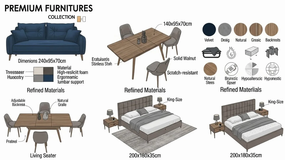 Ghế sofa thư giãn màu xanh hiện đại tại showroom nội thất Quy Nhơn