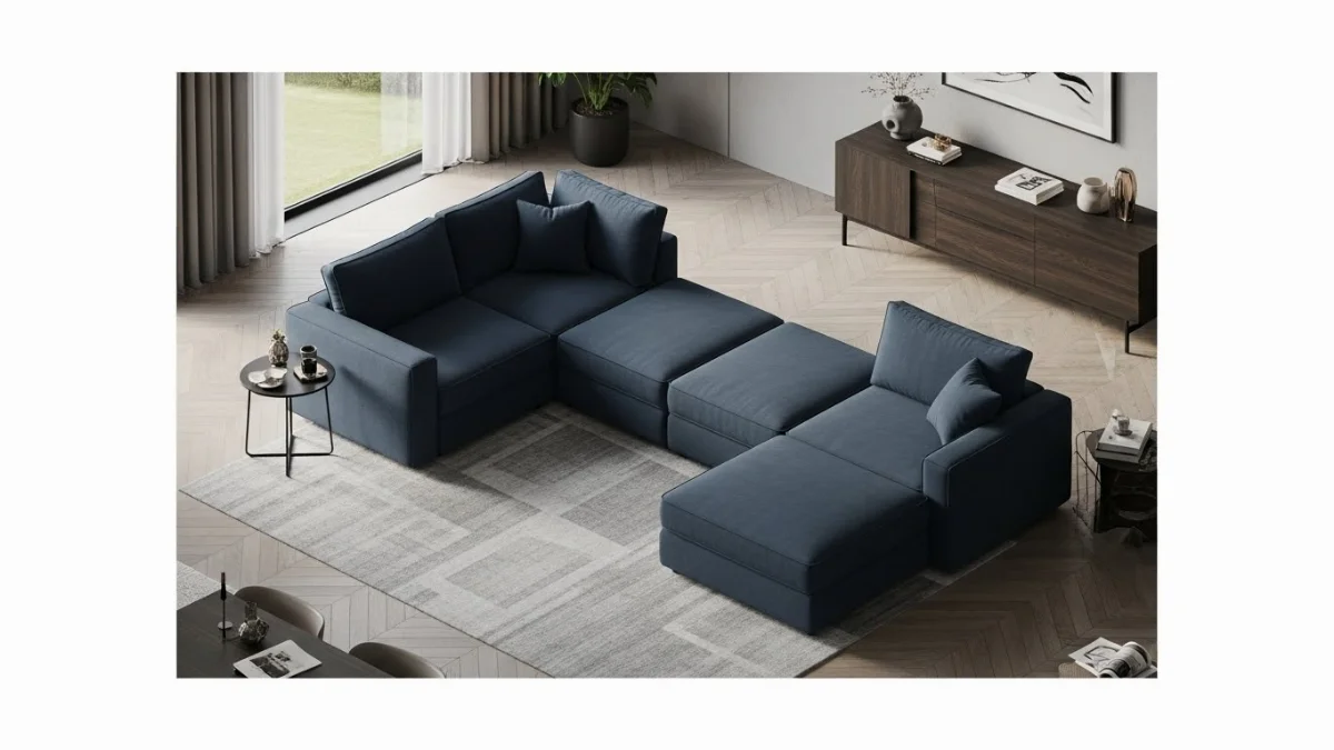 Kích thước sofa góc L tiêu chuẩn cho mọi căn hộ