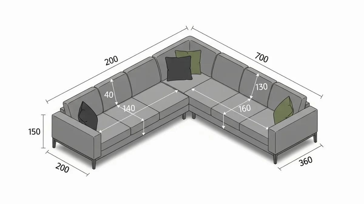 Phân tích không gian phòng khách để chọn sofa góc L phù hợp