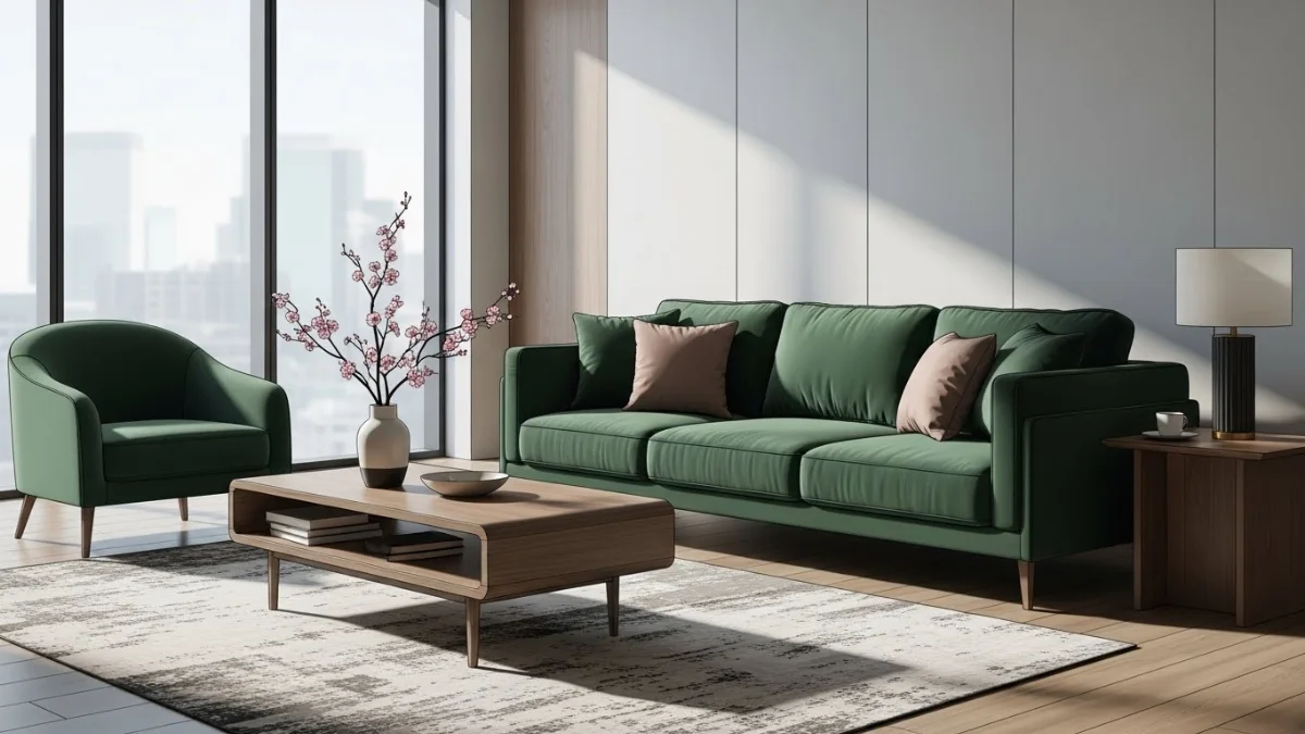 Sofa góc L bọc vải linen mang lại vẻ đẹp hiện đại và sự thông thoáng.