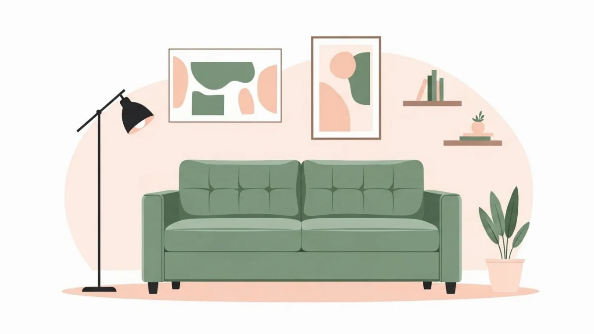 Sofa bed da thật cao cấp kết hợp bàn trà mặt đá