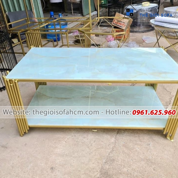 BÀN SOFA 2 MẶT KÍNH CƯỜNG LỰC TRÊN VÀ DƯỚI​​​​​​​ 