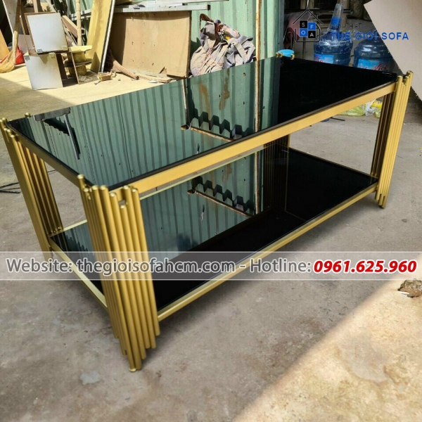 BÀN SOFA 2 MẶT KÍNH CƯỜNG LỰC TRÊN VÀ DƯỚI​​​​​​​ 