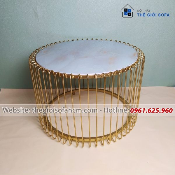 BÀN TRÒN LỒNG CHIM MẶT KÍNH CƯỜNG LỰC​​​​​​​ 
