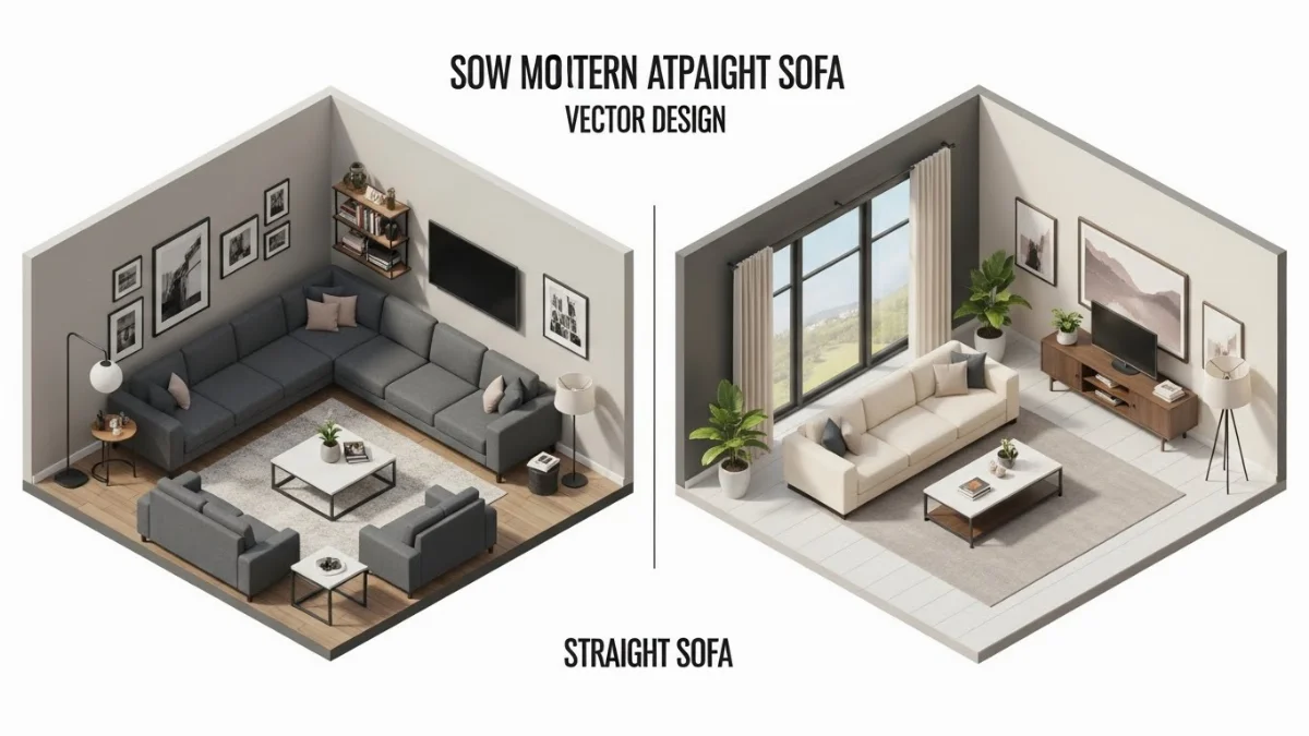 Chọn sofa phù hợp cho không gian nhỏ giúp phòng khách rộng rãi hơn.