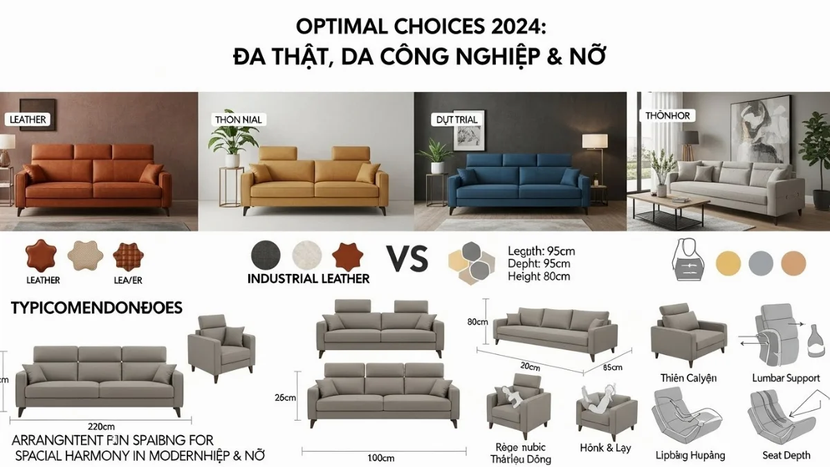 Sofa nguyên bộ phù hợp với mọi không gian và phong cách sống hiện đại