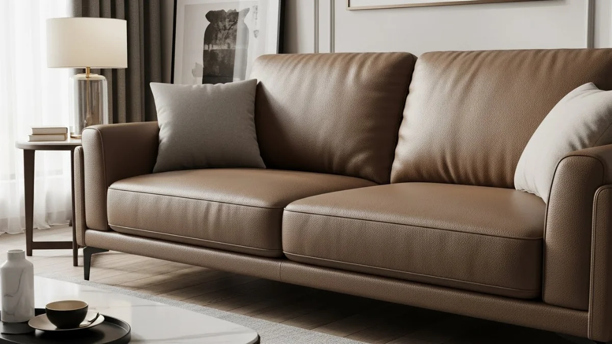 Sofa nguyên bộ da thật sang trọng, tôn vinh đẳng cấp không gian sống