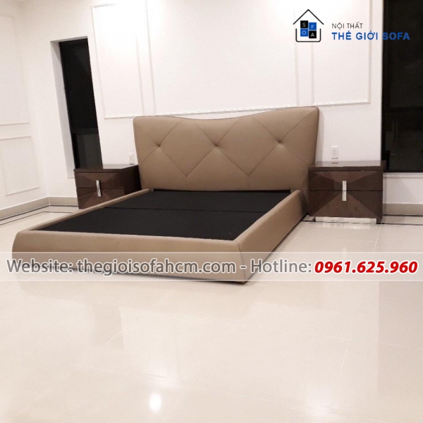 GIƯỜNG NGỦ BỌC SIMILI 2M X 1M6​​​​​​​ 