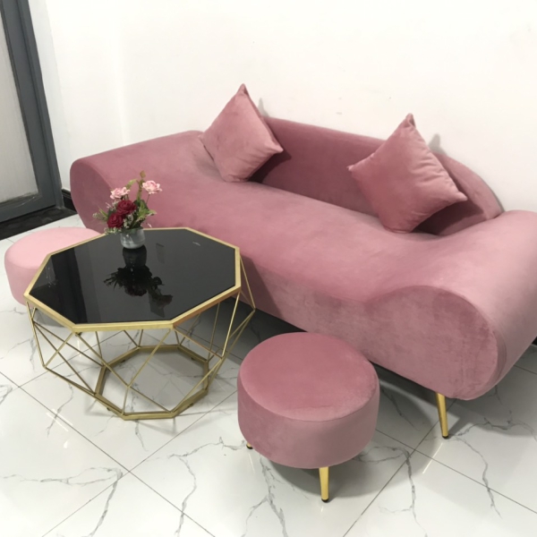 BỘ GHẾ SOFA BĂNG THUYỀN HỒNG NHUNG​​​​​​​ 