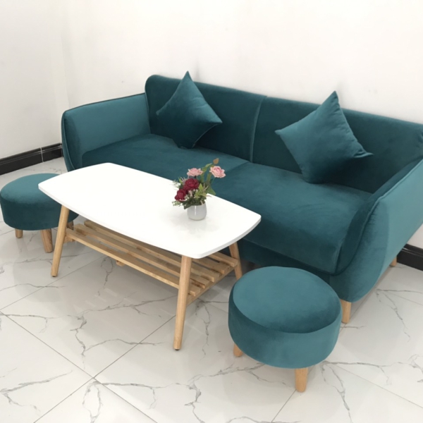 BỘ GHẾ SOFA BĂNG VIỀN XANH CỔ VỊT​​​​​​​ 