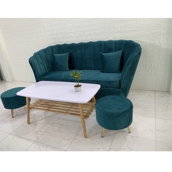 SOFA BĂNG VỎ SÒ MÀU XANH RÊU​​​​​​​ 