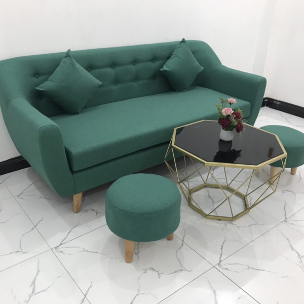 BỘ BÀN GHẾ SOFA BĂNG NỆM LIỀN XANH NGỌC​​​​​​​ 