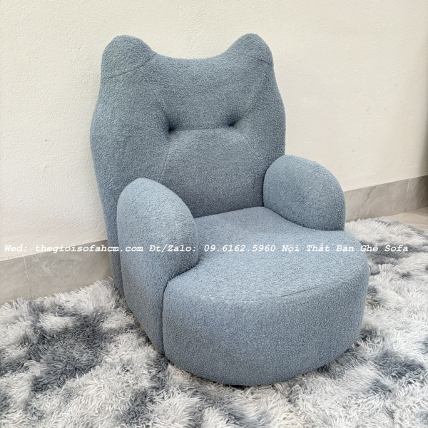 GHẾ SOFA CHO TRẺ EM HÌNH GẤU CHO BÉ ĐỌC SÁCH ,ĂN DẶM , CHẤT NHUNG LÔNG CỪU​​​​​​​ 