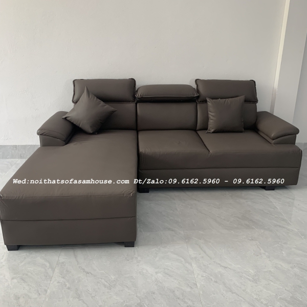 BỘ GHẾ SOFA GÓC L BỌC DA CHỐNG TRẦY CAO CẤP​​​​​​​ 