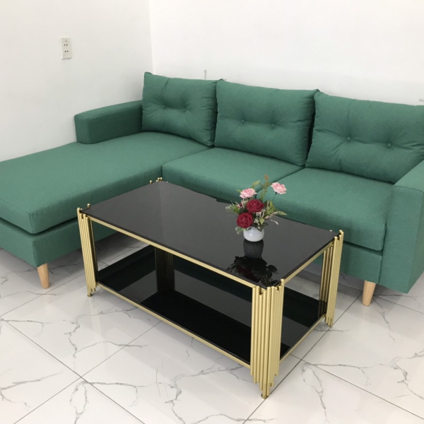 GHẾ SOFA GÓC L XANH NGỌC DÀI 2M2​​​​​​​ 