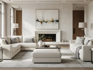 Bí Quyết Bố Trí Bộ Sofa Nguyên Set Cho Phòng Khách Rộng: Tạo Không Gian Sang Trọng & Đẳng Cấp Hoàn Hảo