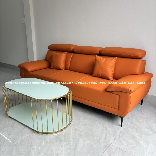 GHẾ SOFA BĂNG 2M2 BỌC DA CHỐNG TRẦY TỰA ĐẦU GẬP NGÃ​​​​​​​ 