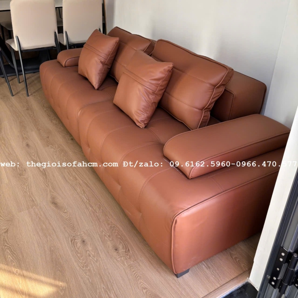 GHẾ SOFA BĂNG NẰM  2M2 ỌC DA CHỐNG BÚT BI CAO CẤP​​​​​​​ 