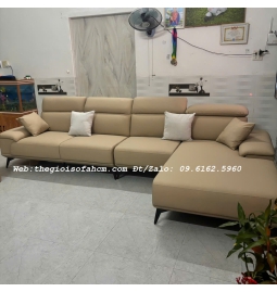 GHẾ SOFA GÓC L 3M x 1M7 BỌC DA CHỐNG TRẦY