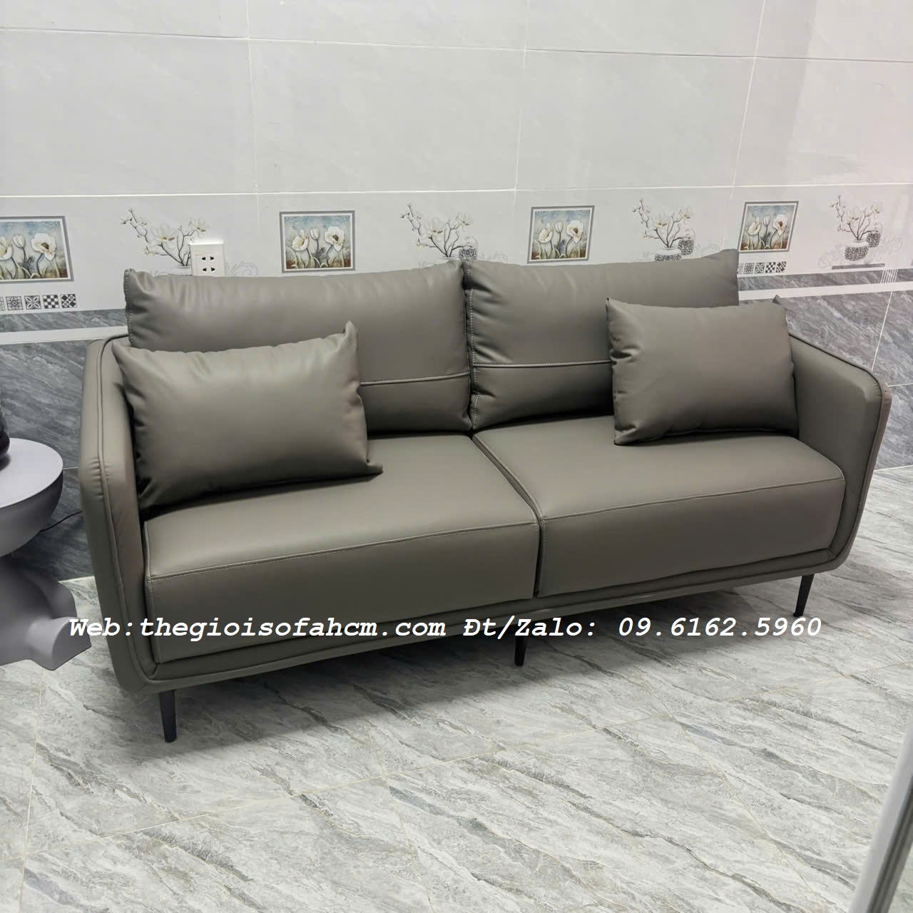GHẾ SOFA BĂNG DÀI 1M6 BỌC DA MICRO CHỐNG TRẦY, CHỐNG MỰC BÚT BI